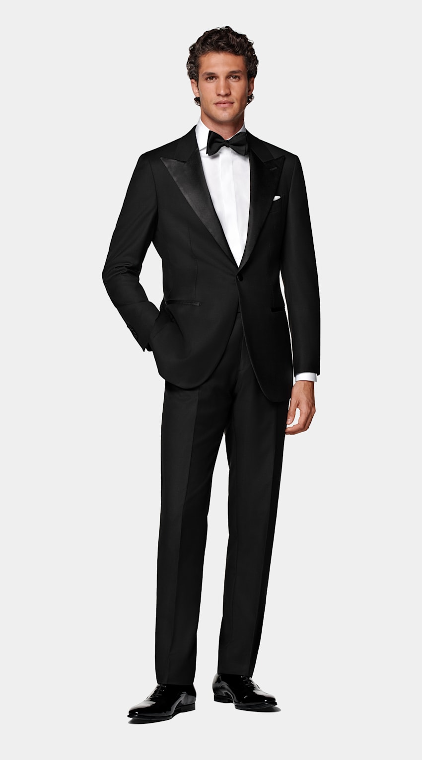 Black Tailored Fit Havana Dinner Jacket