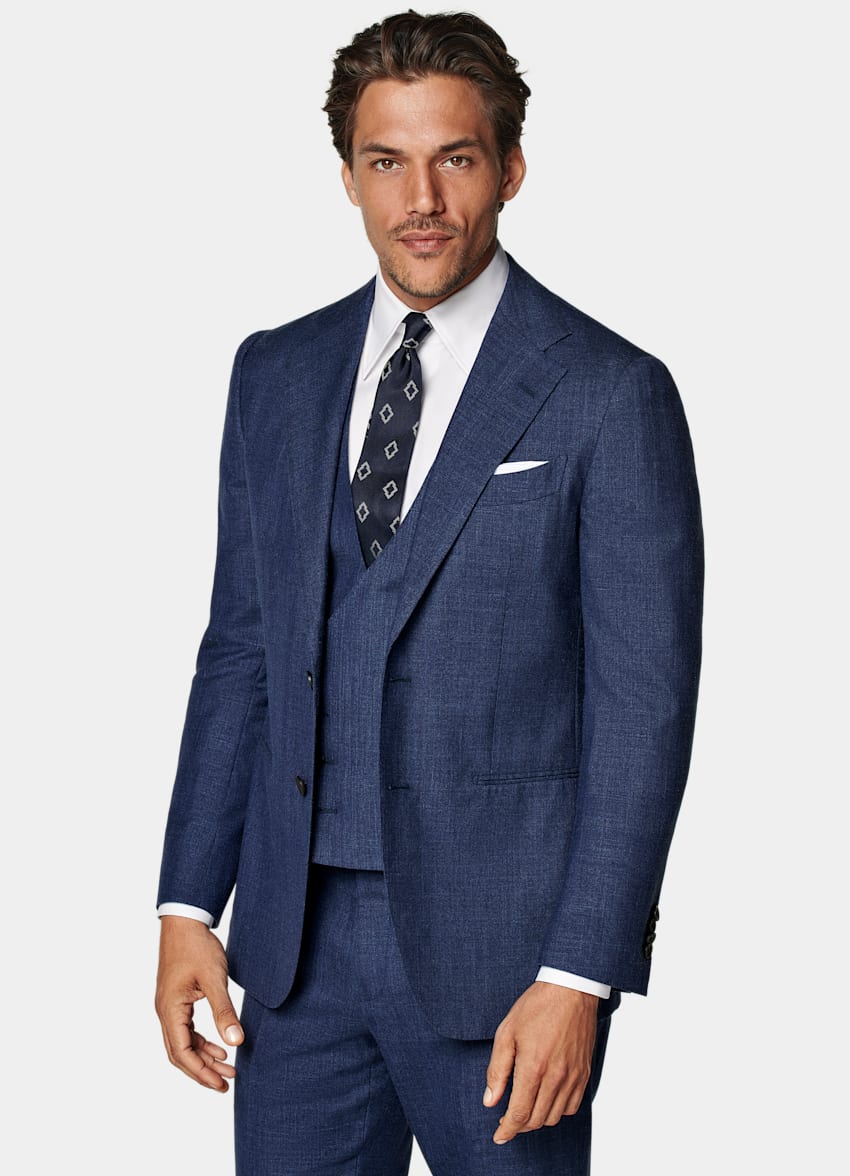 Mid Blue Custom Made Suit