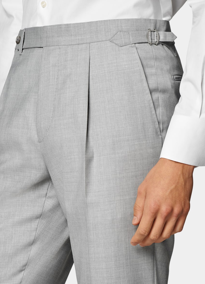Light Grey Tailored Fit Havana Suit