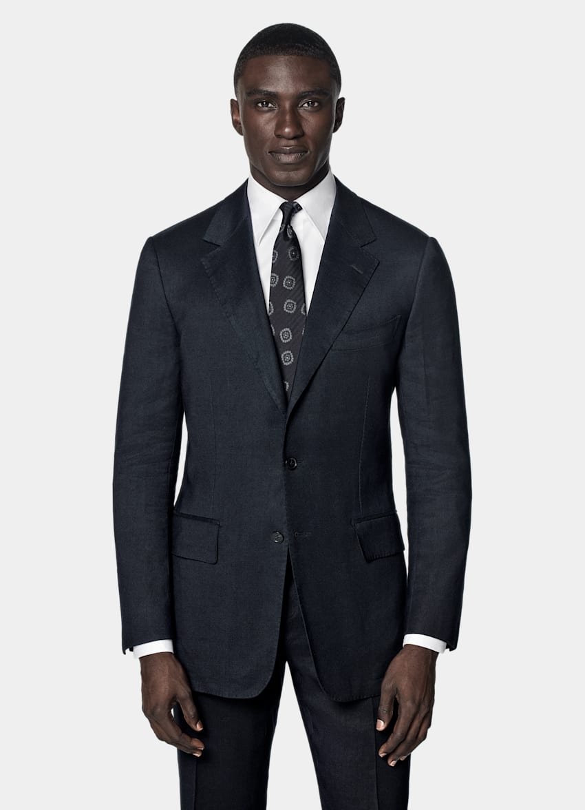 Navy Tailored Fit Milano Suit