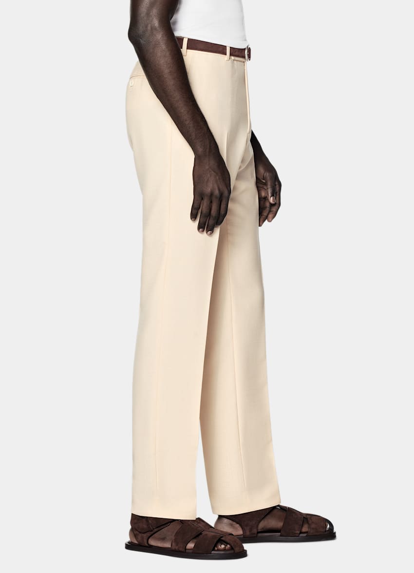 Light Yellow Tailored Fit Milano Suit