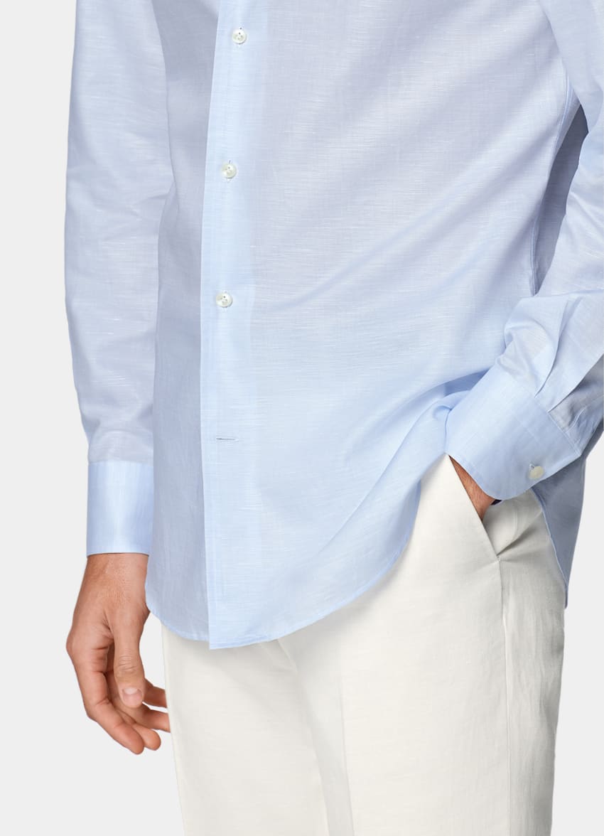 Light Blue Tailored Fit Shirt