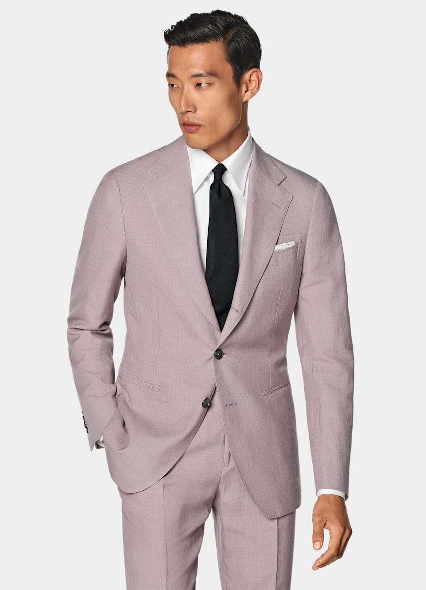 Purple Tailored Fit Havana Suit