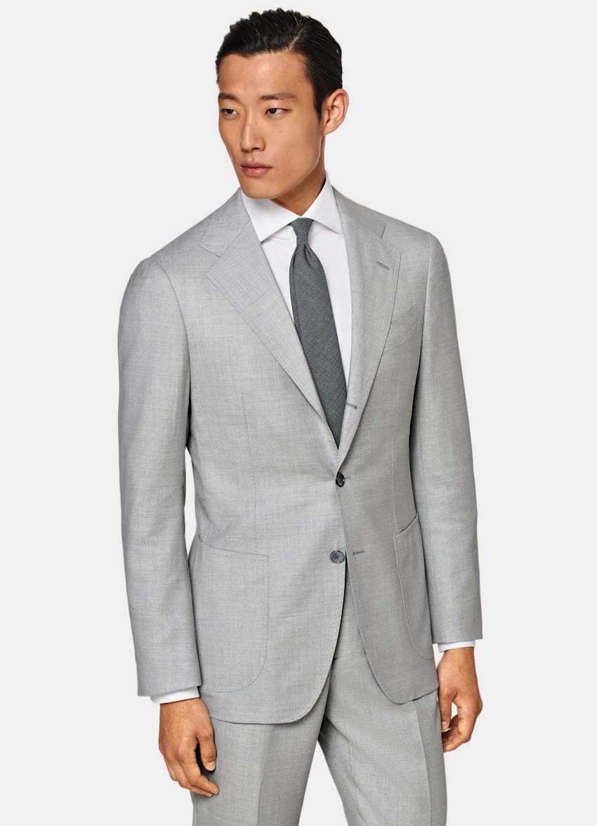 Light Grey Custom Made Suit