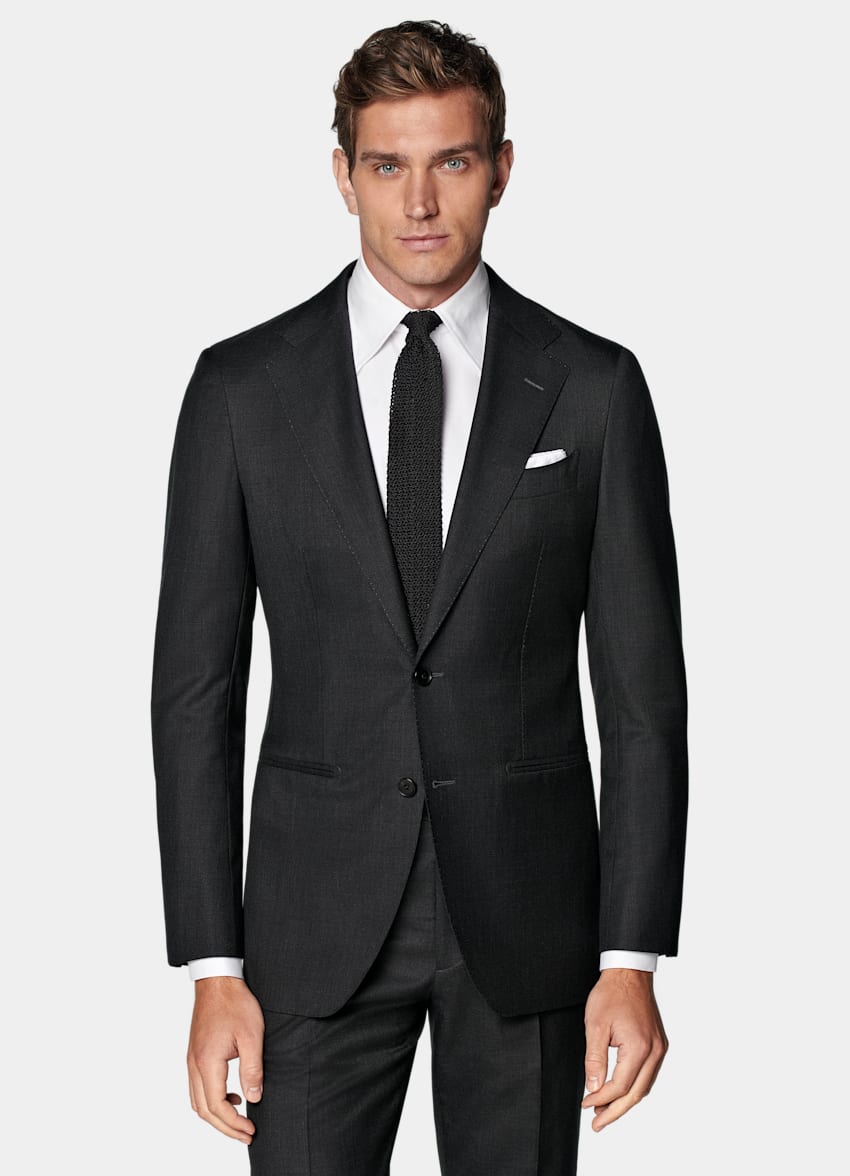 Dark Grey Tailored Fit Havana Suit