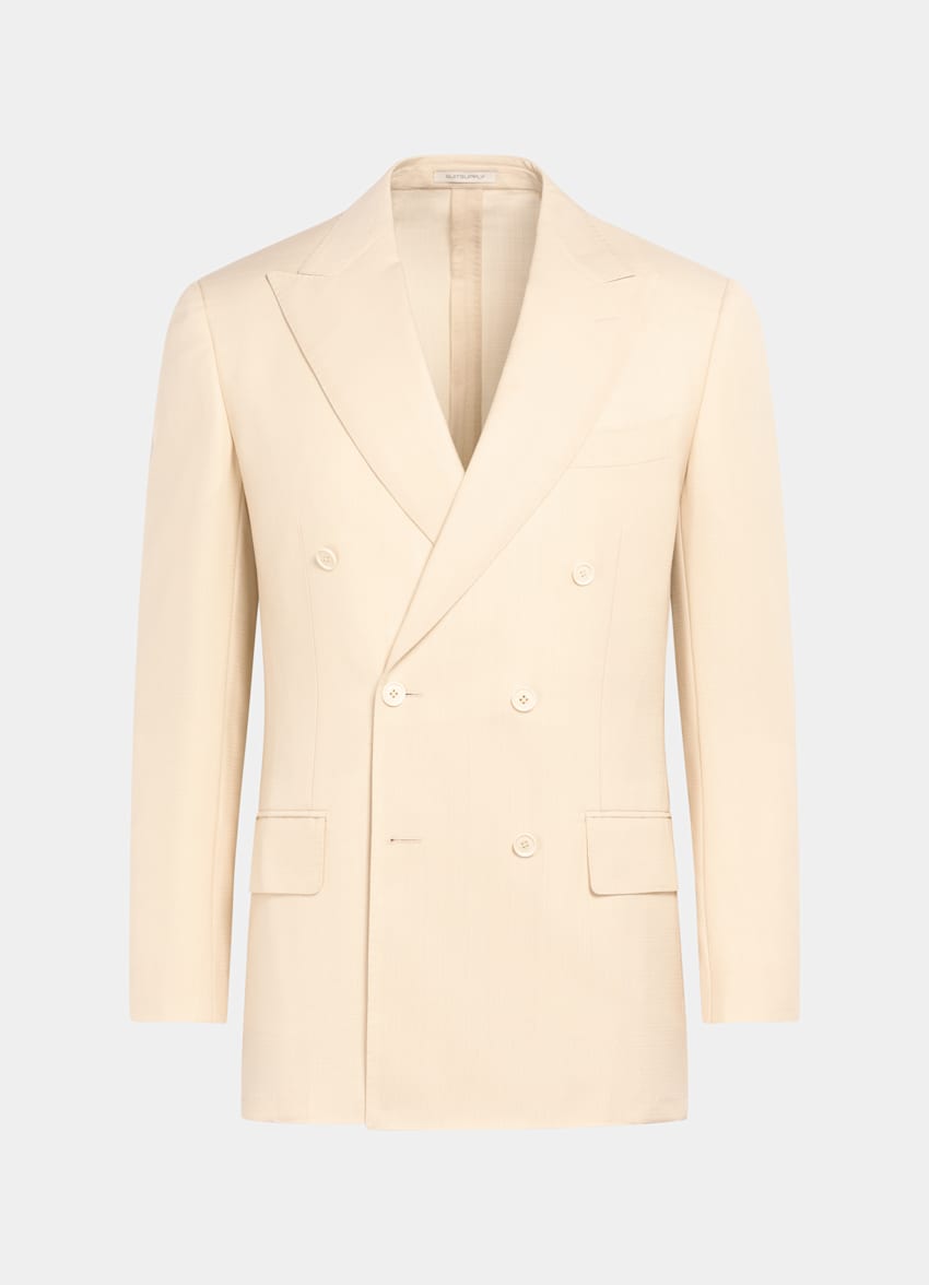 Light Yellow Tailored Fit Milano Suit