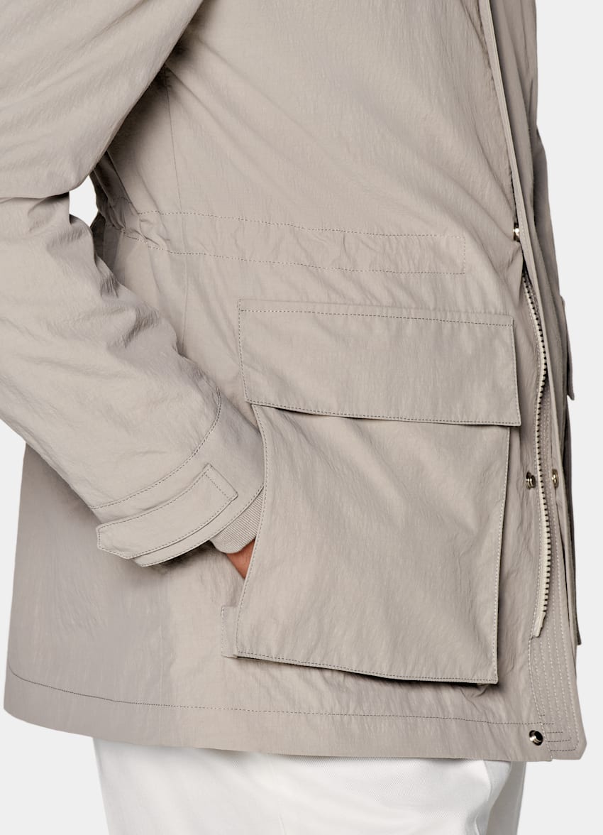 Light Taupe Field Jacket