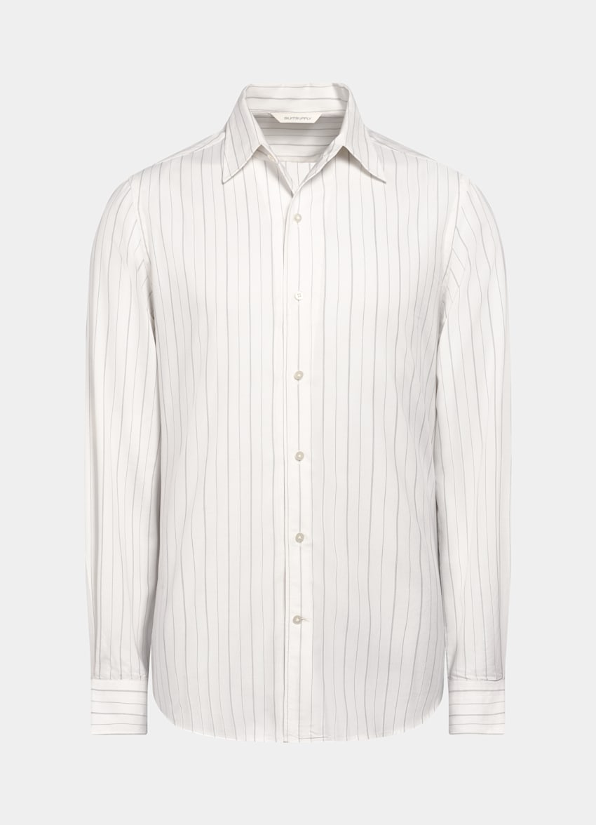 Off-White Striped Tailored Fit Shirt