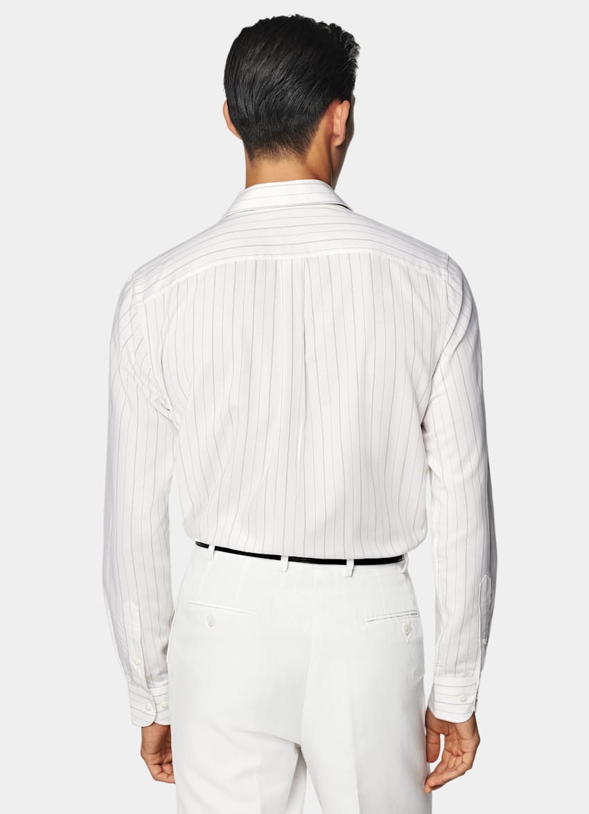 Off-White Striped Tailored Fit Shirt