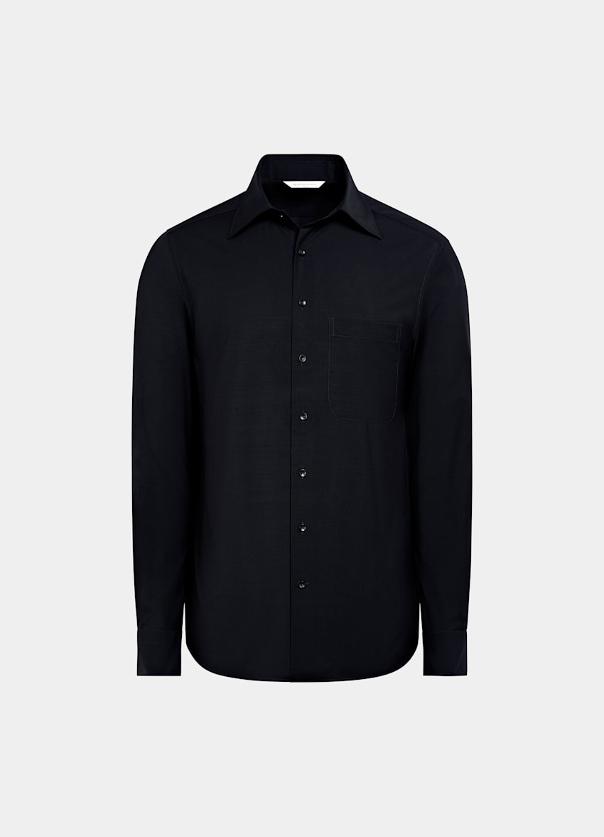 Black Tailored Fit Shirt