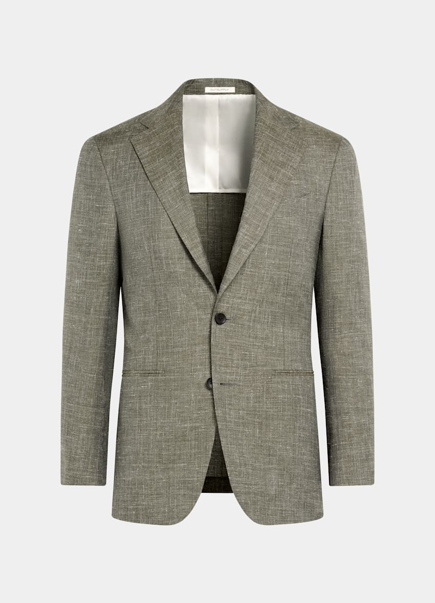 Light Green Tailored Fit Havana Suit