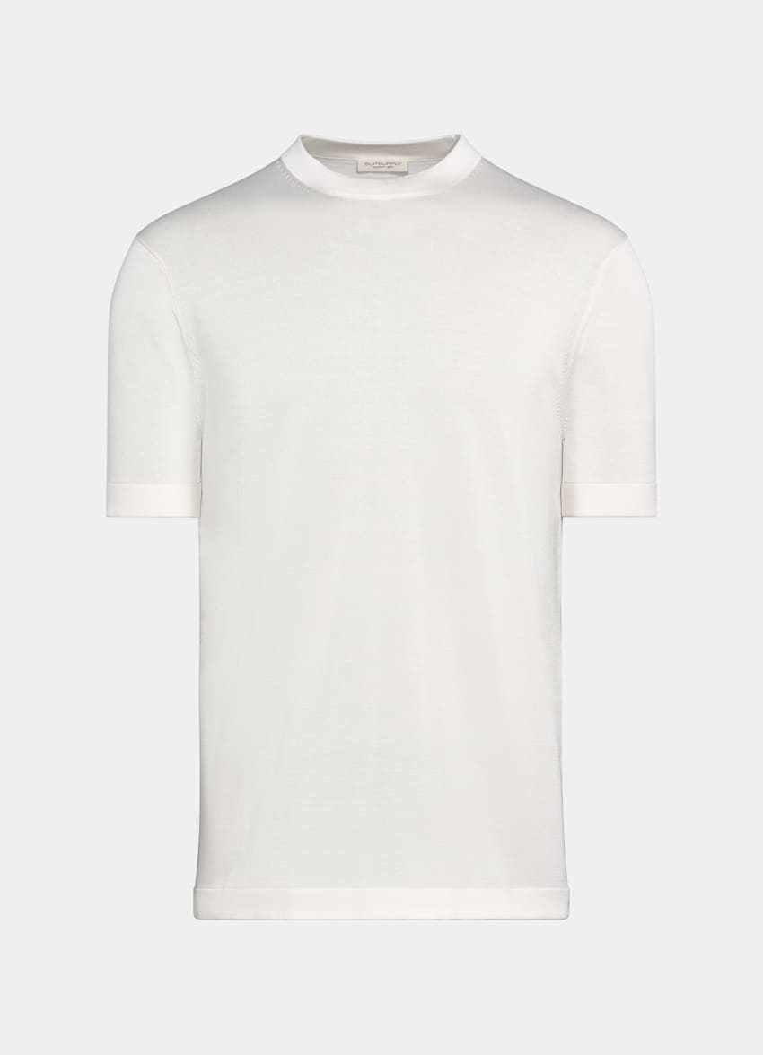 Off-White Short Sleeve Crewneck