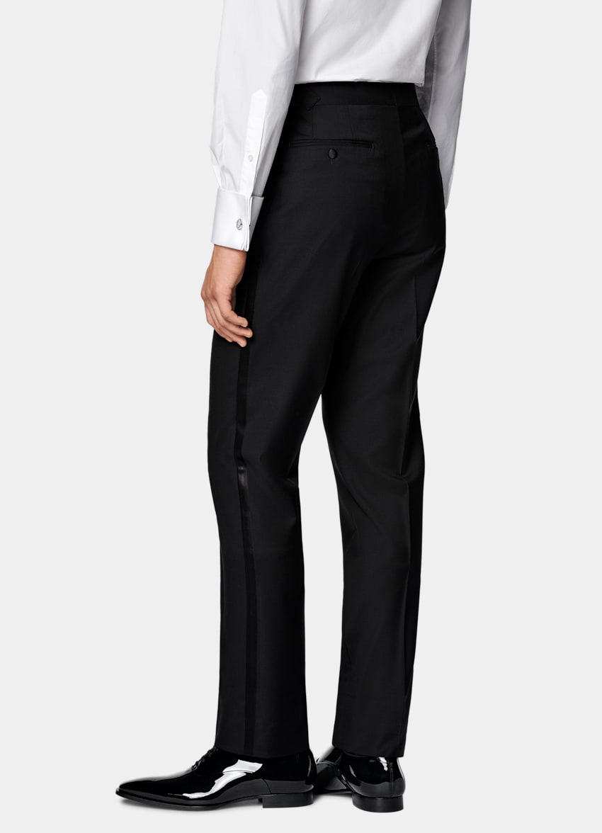 Black Three-Piece Tailored Fit Havana Tuxedo