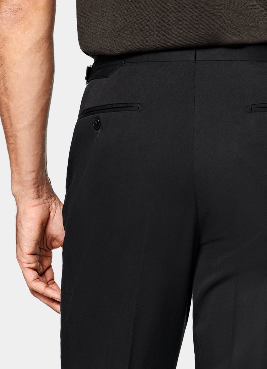 Black Relaxed Fit Roma Suit