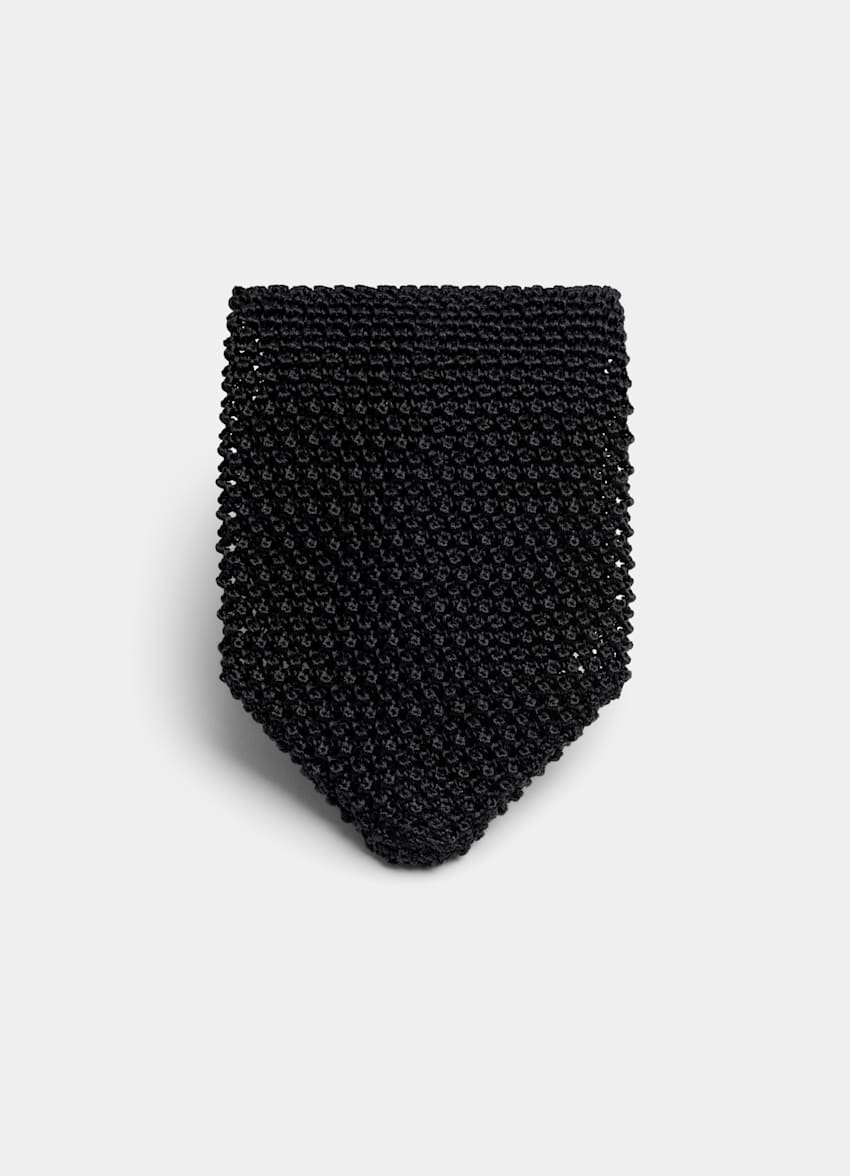 Black Knitted Tie