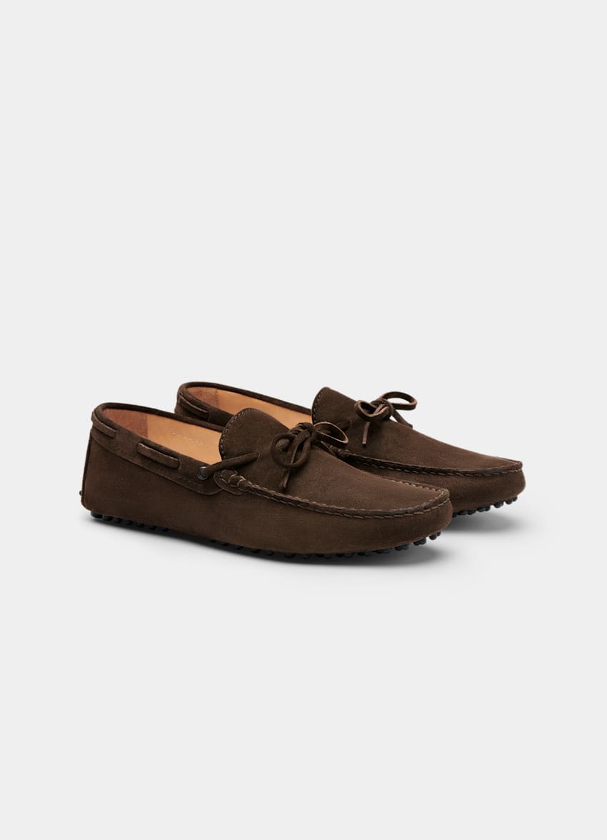 Mid Brown Driving Moccasins