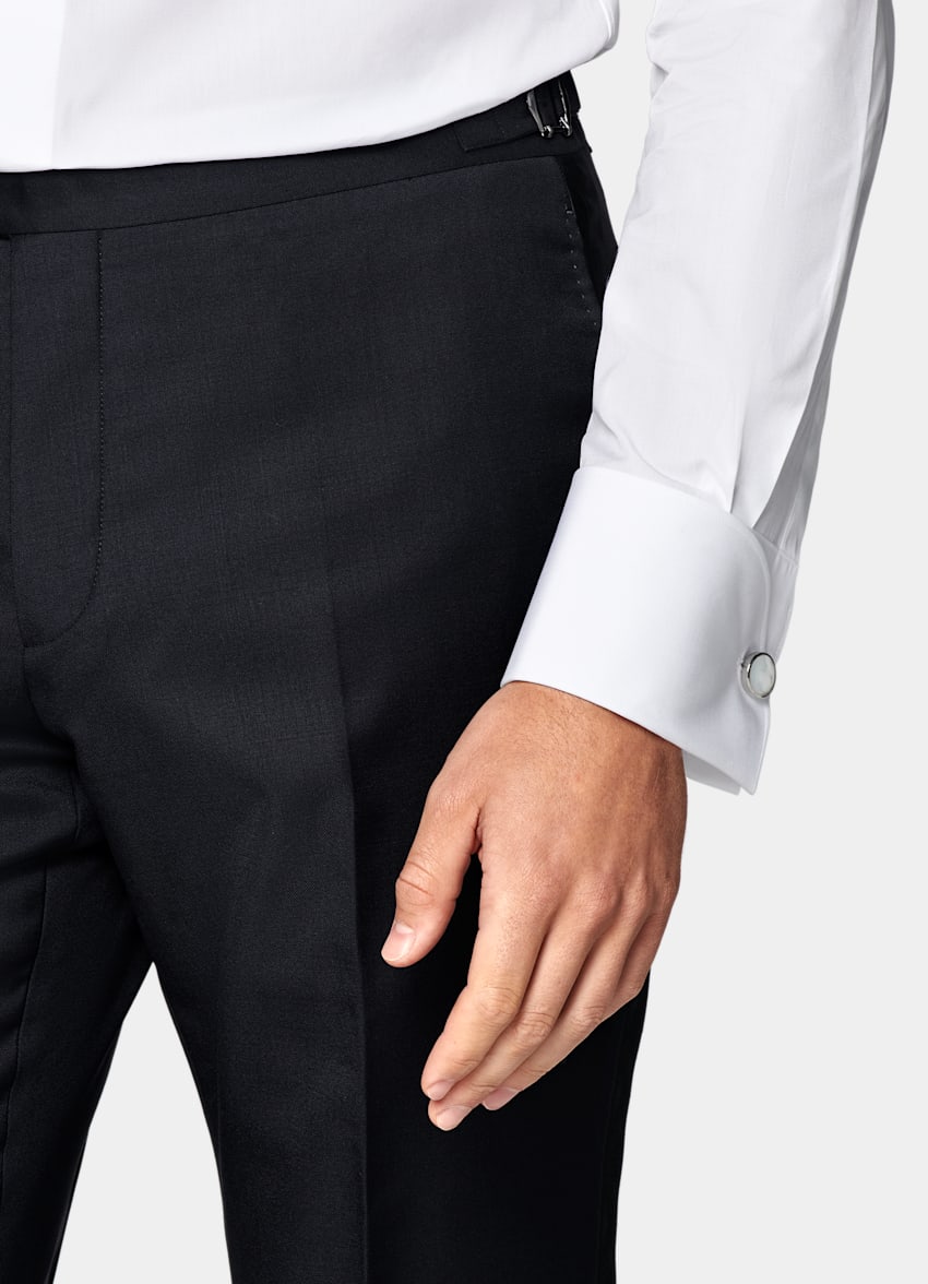 Navy Tailored Fit Lazio Tuxedo