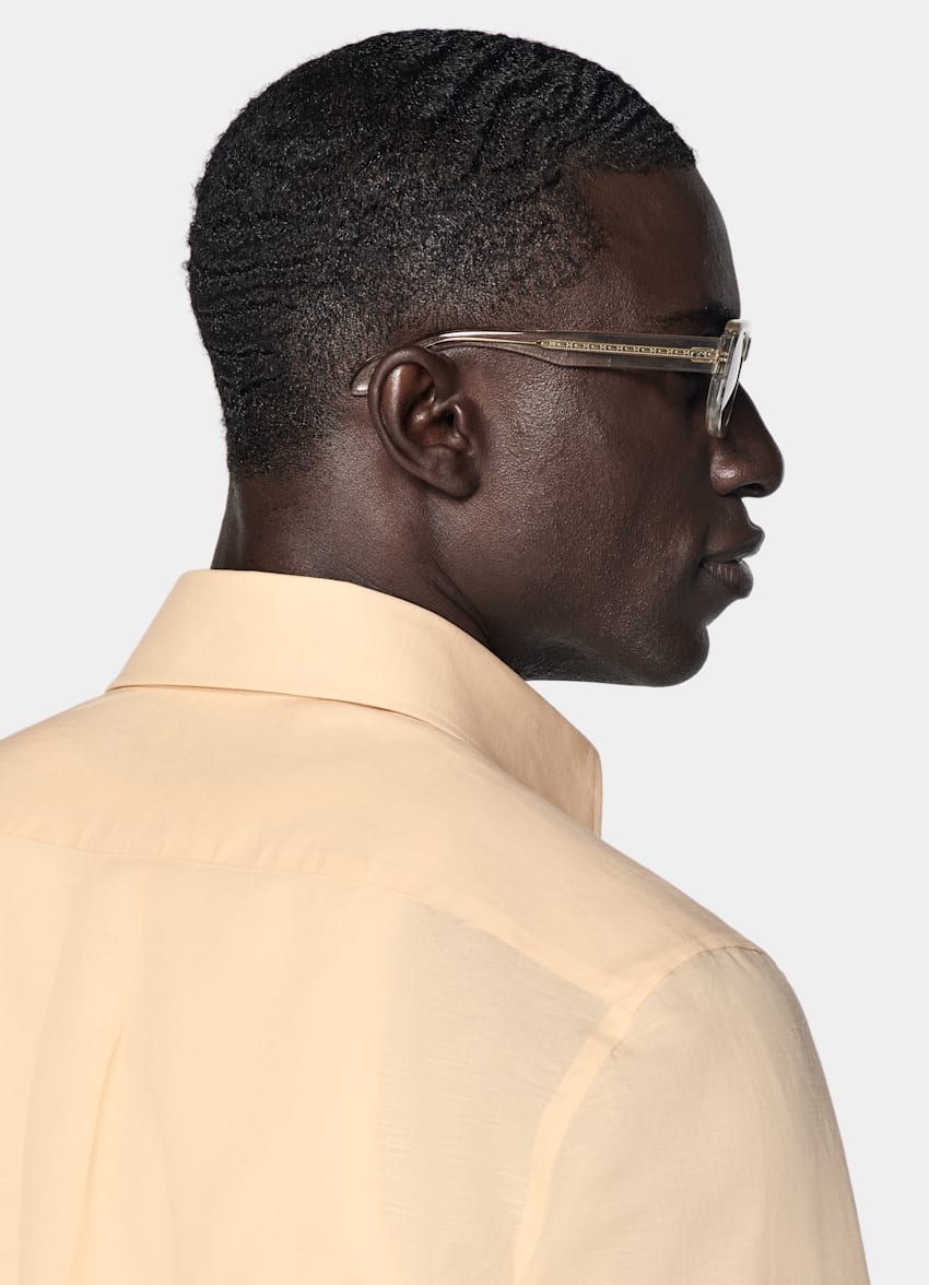 Light Yellow Tailored Fit Shirt