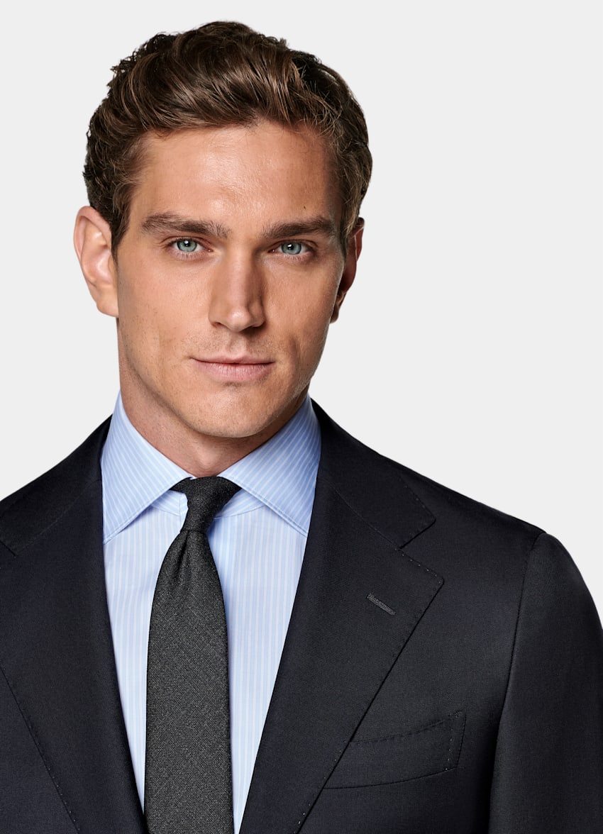 Navy Tailored Fit Havana Suit