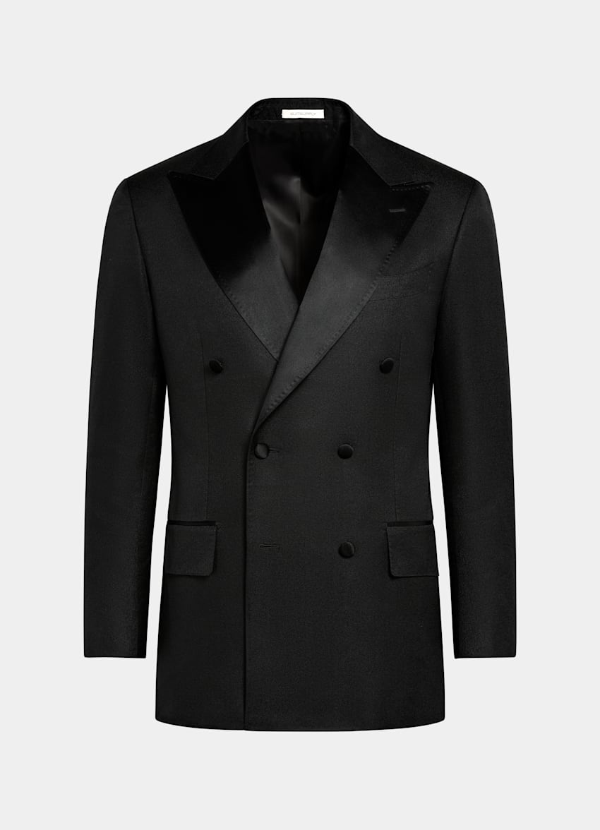 Black Tailored Fit Milano Dinner Jacket
