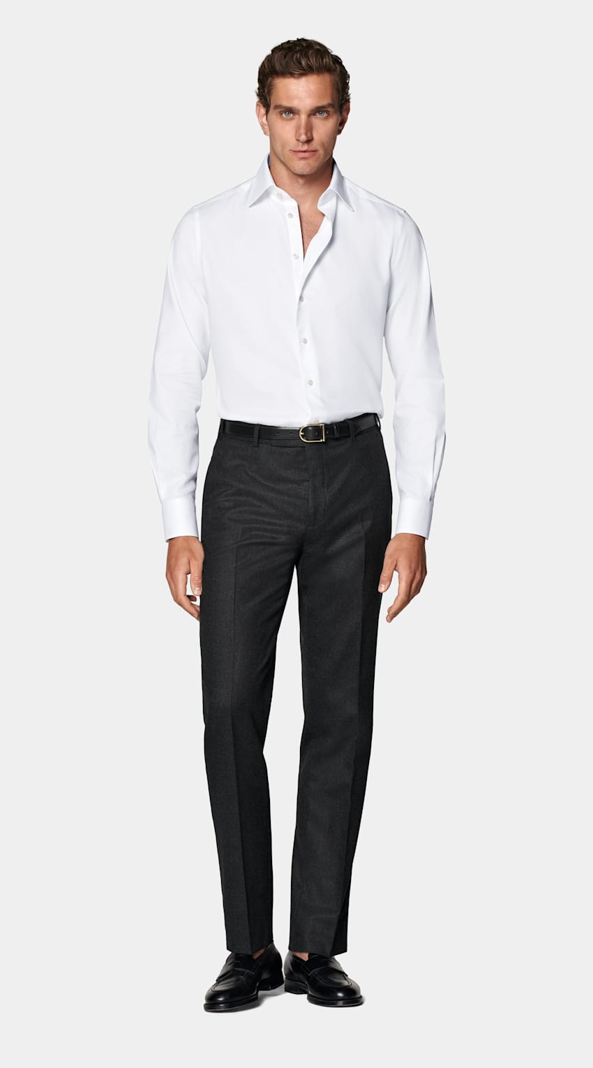 White Royal Oxford Slim Fit Shirt