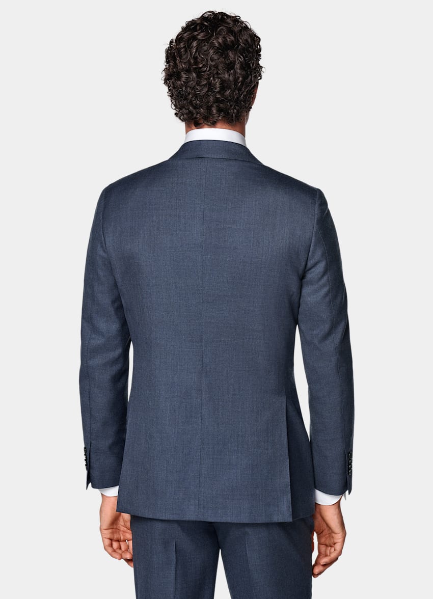 Mid Blue Tailored Fit Havana Suit