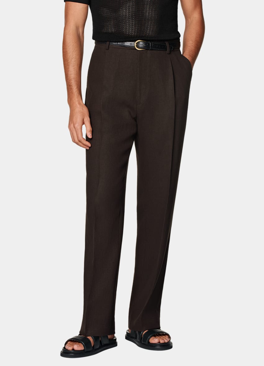 Mid Brown Tailored Fit Milano Suit