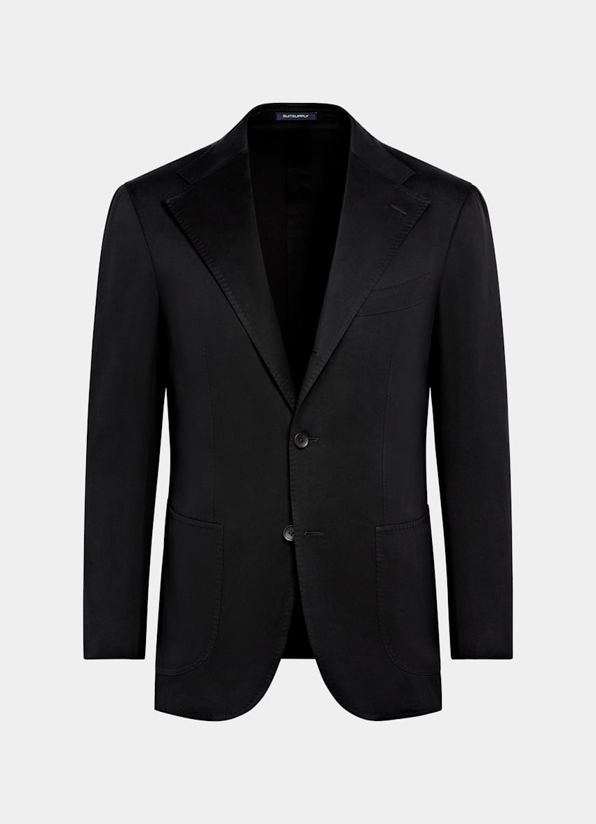 Black Relaxed Fit Roma Suit