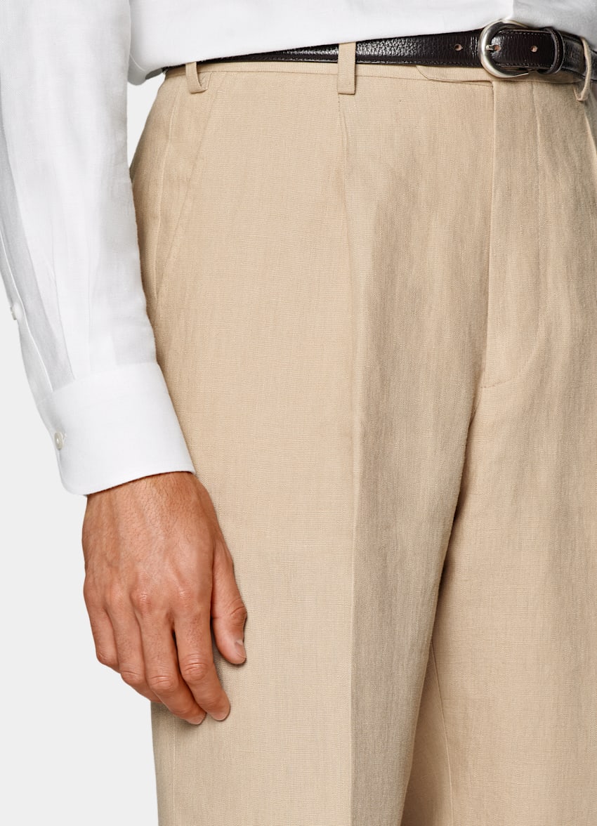 Sand Relaxed Fit Roma Suit