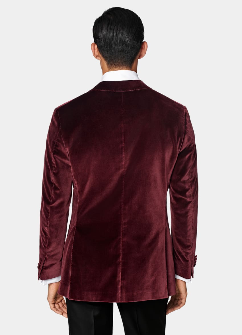Burgundy Tailored Fit Havana Dinner Jacket