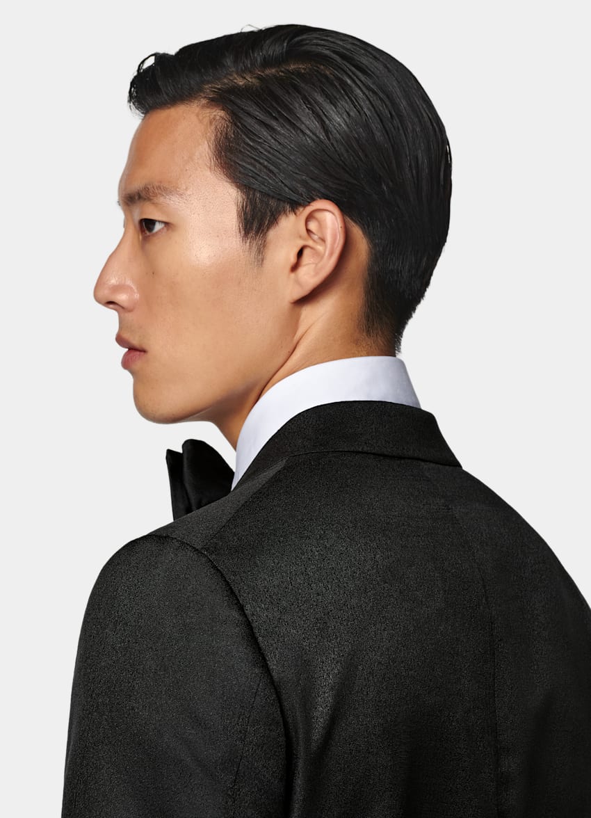 Black Tailored Fit Milano Dinner Jacket
