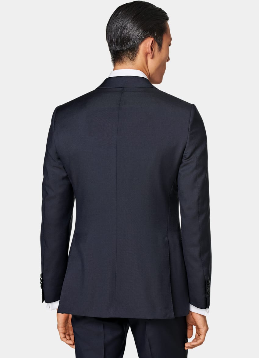 Navy Tailored Fit Lazio Dinner Jacket