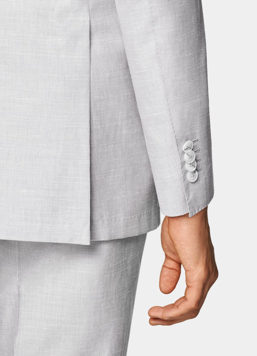 Light Grey Tailored Fit Havana Suit