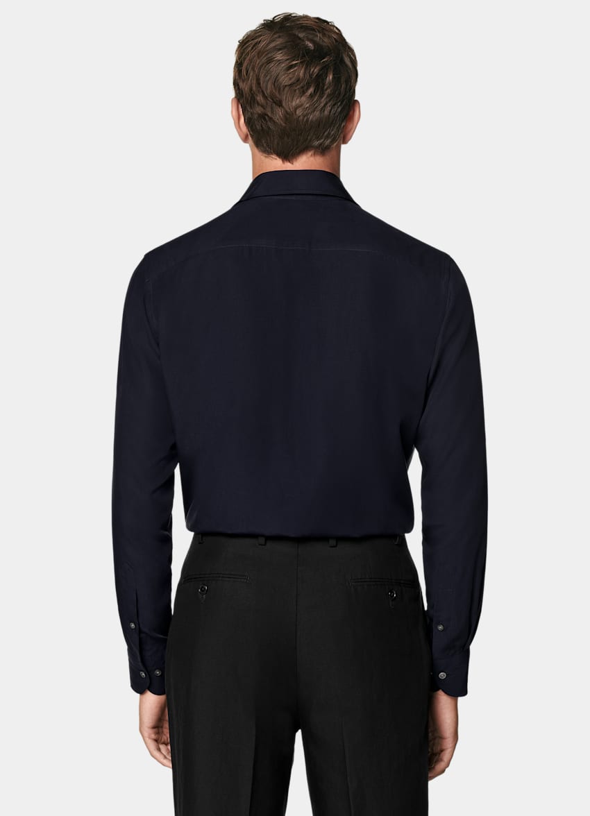 Navy Tailored Fit Shirt