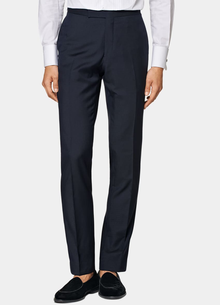 Navy Tailored Fit Lazio Tuxedo