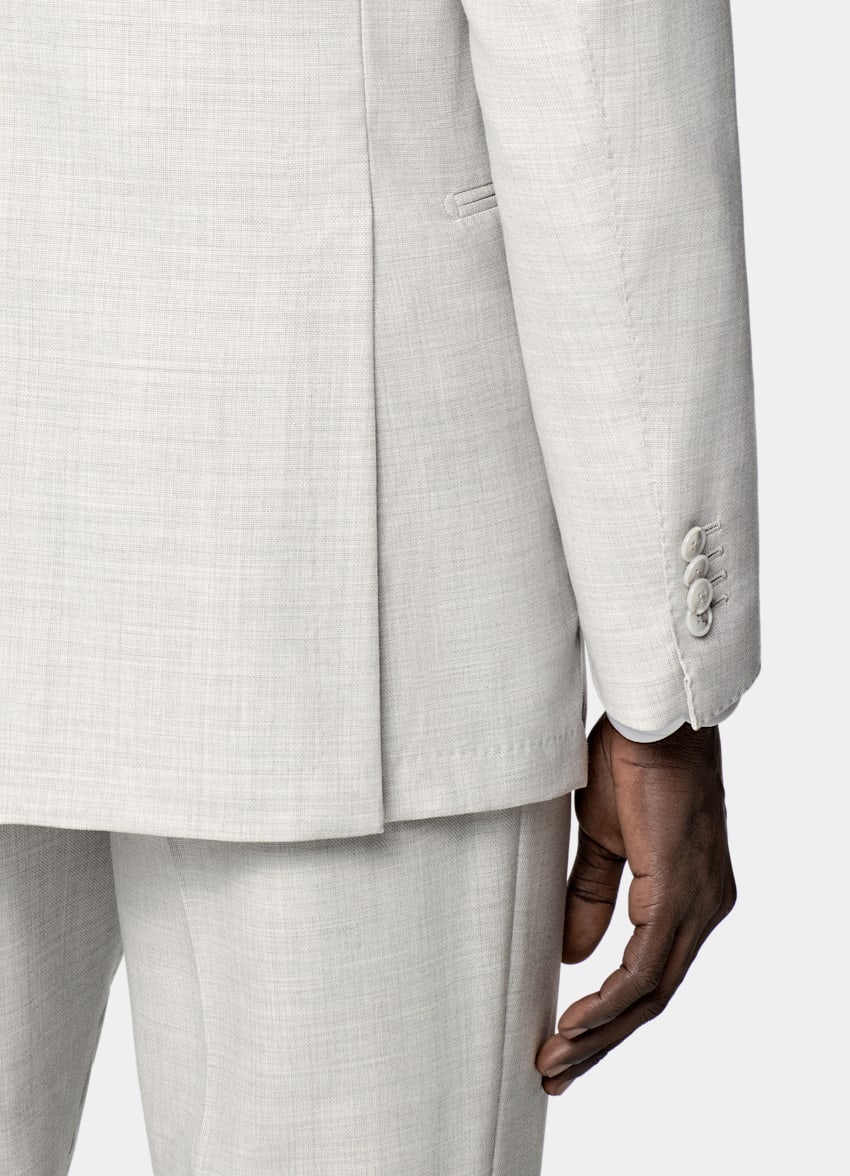 Light Grey Tailored Fit Havana Suit