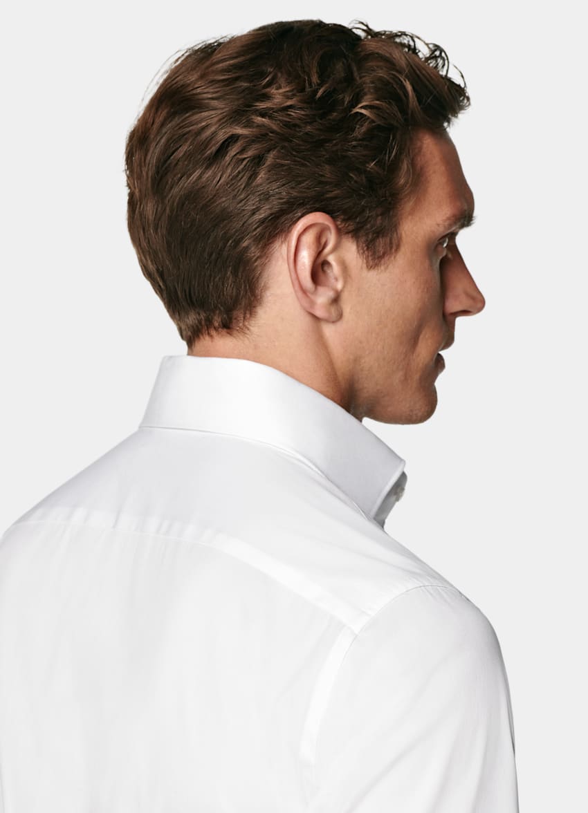 White Poplin Tailored Fit Shirt