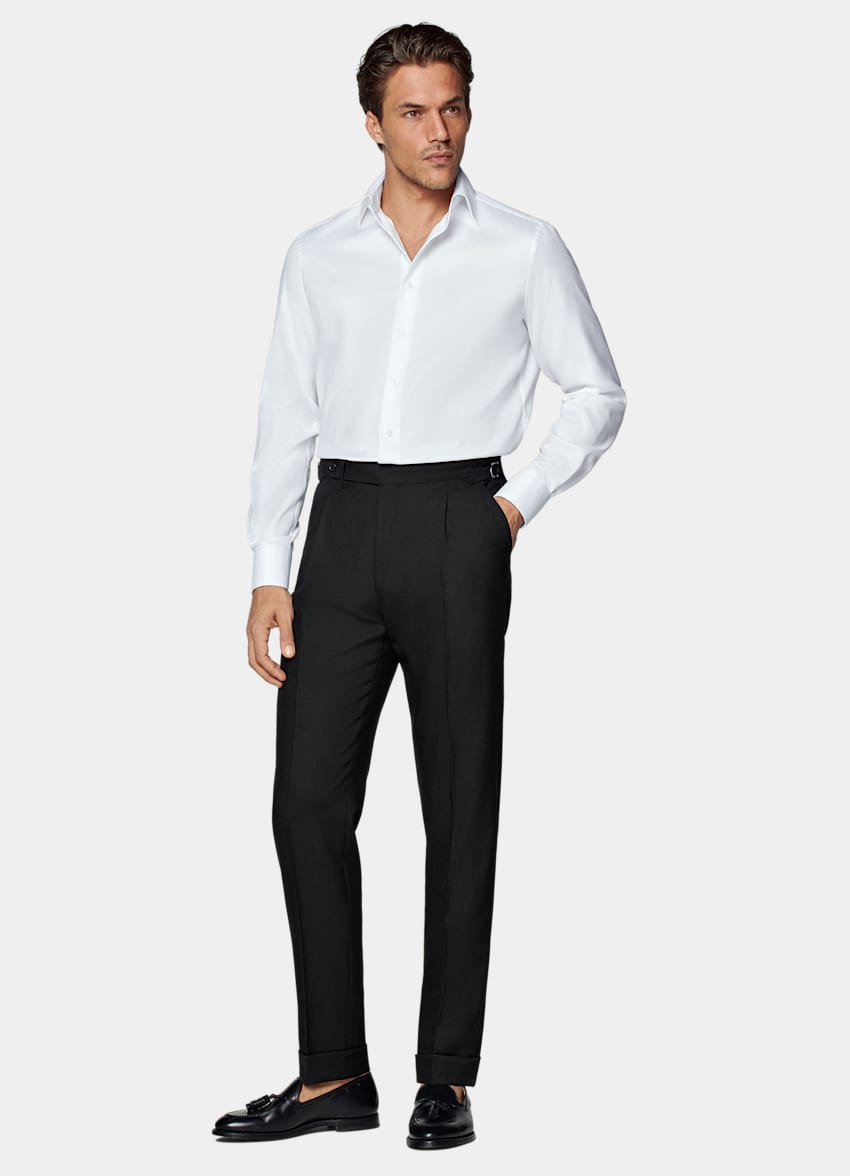White Royal Oxford Slim Fit Shirt