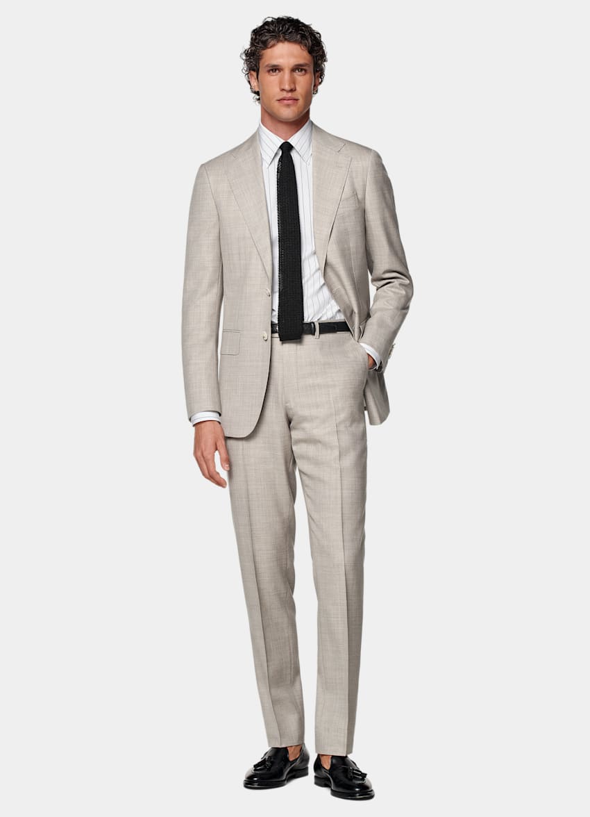 Light Brown Custom Made Suit