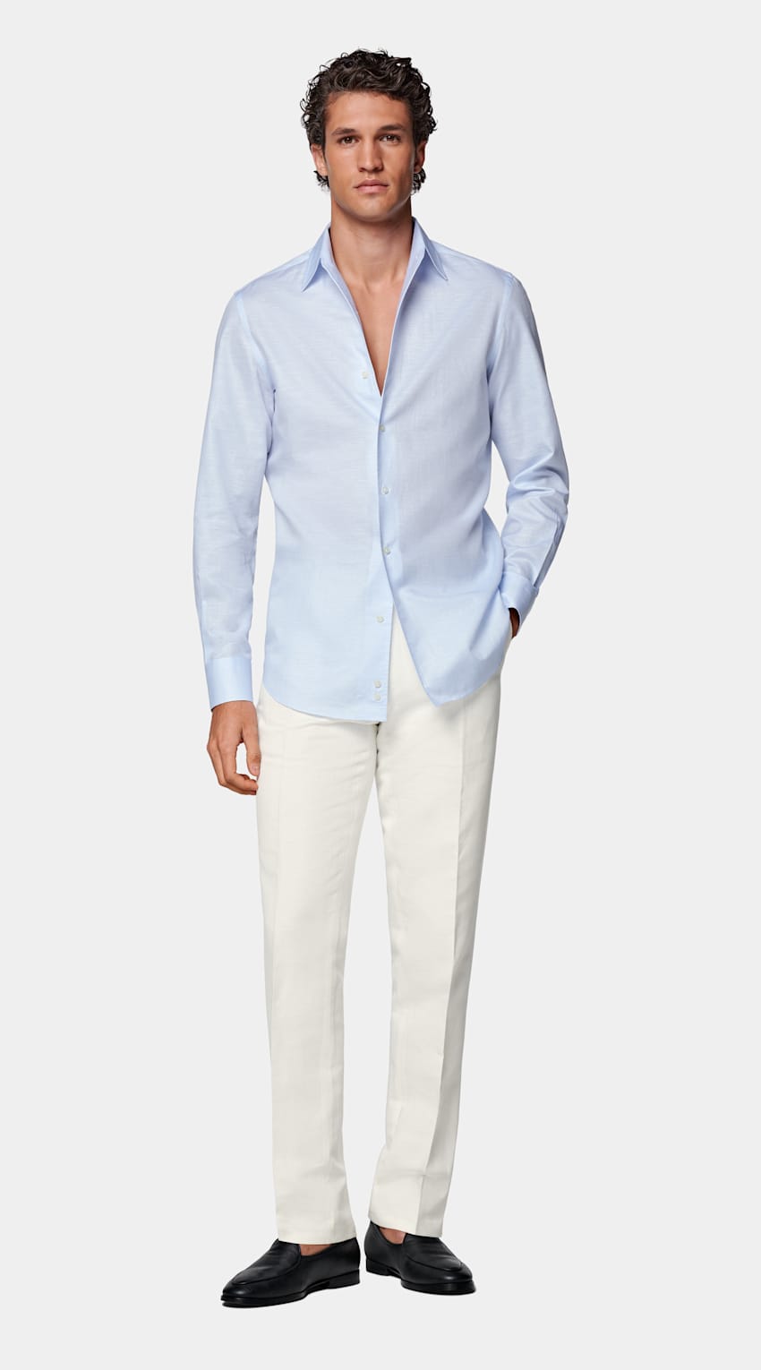 Light Blue Tailored Fit Shirt
