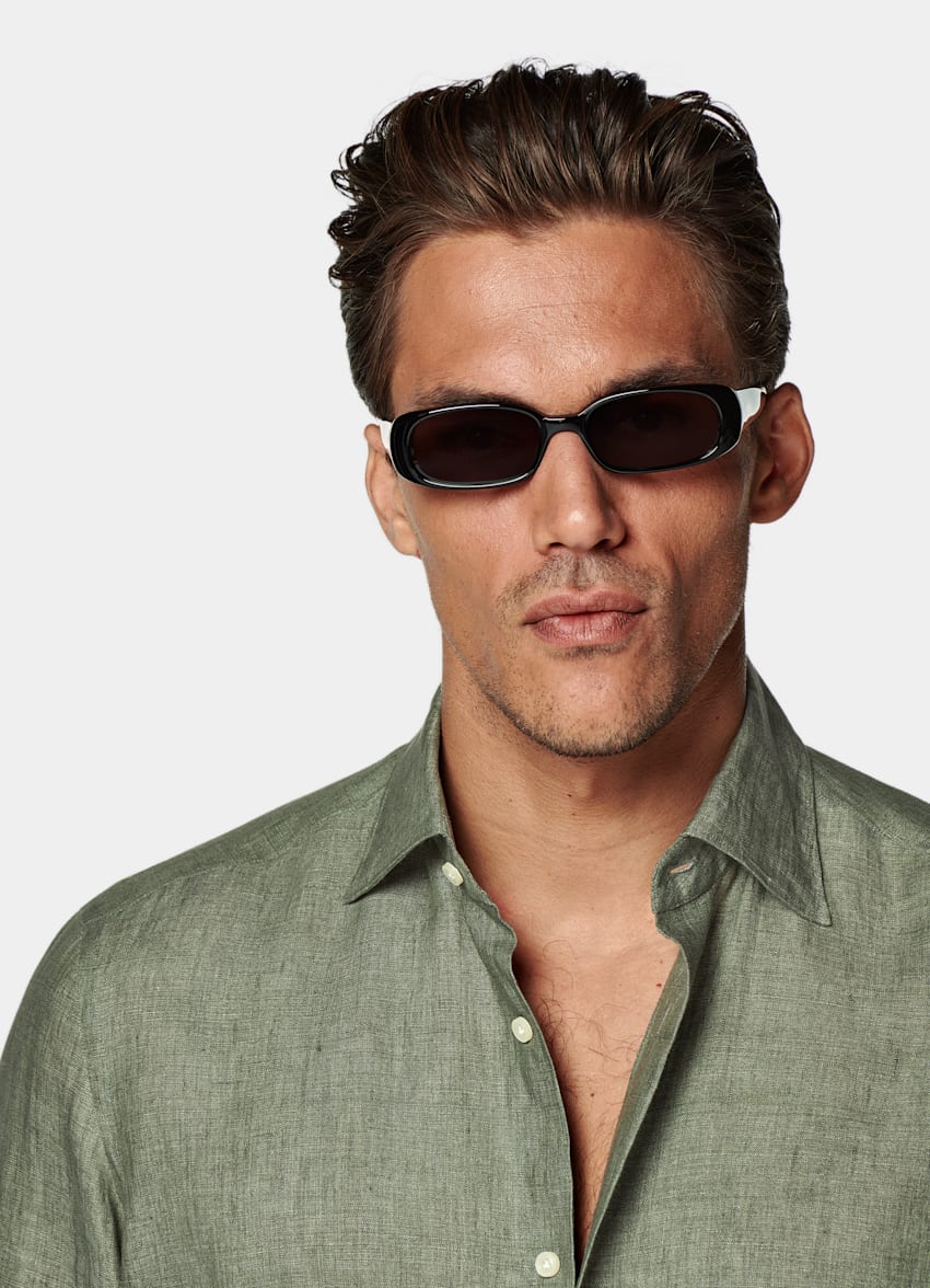 Green Tailored Fit Shirt