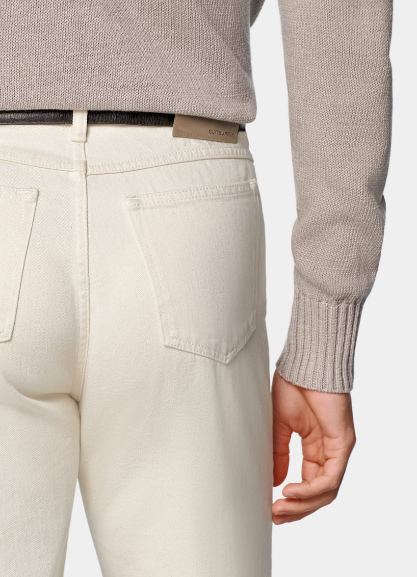 Off-White Straight Leg Jeans