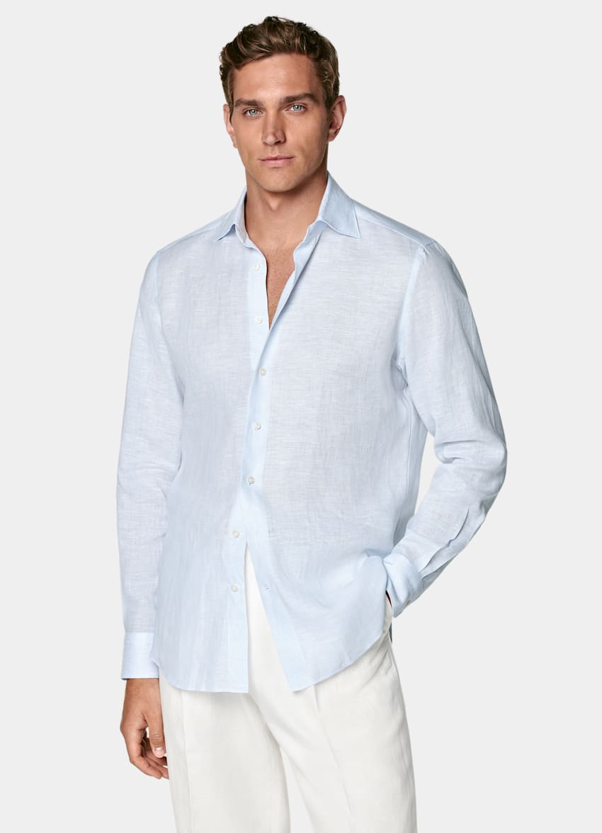 Light Blue Tailored Fit Shirt