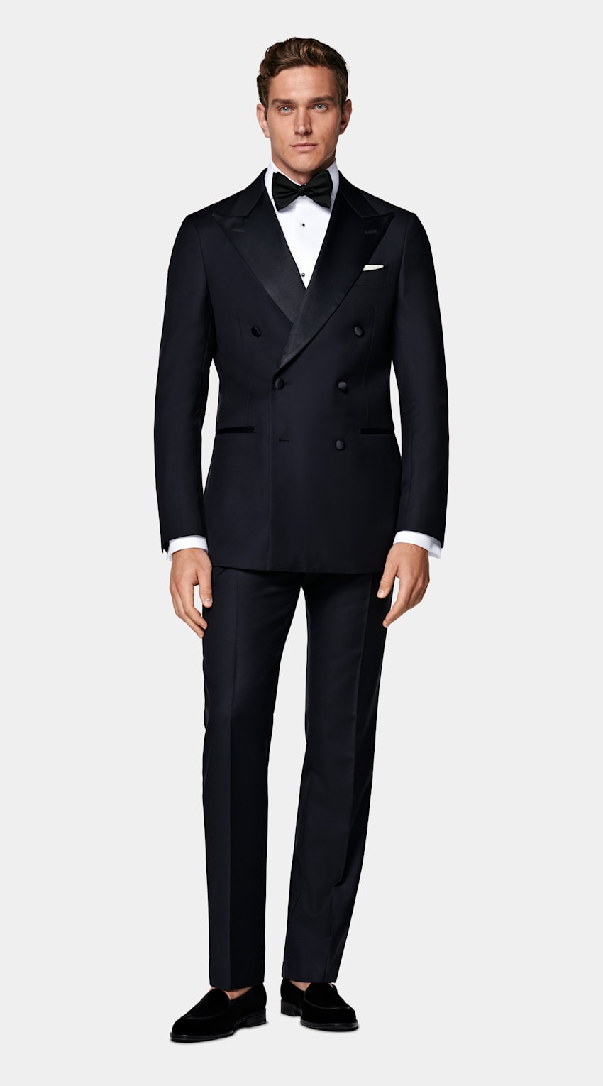 Navy Tailored Fit Havana Dinner Jacket