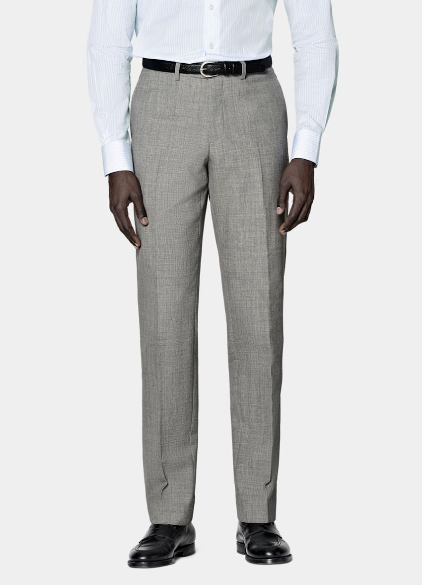 Light Grey Perennial Tailored Fit Lazio Suit