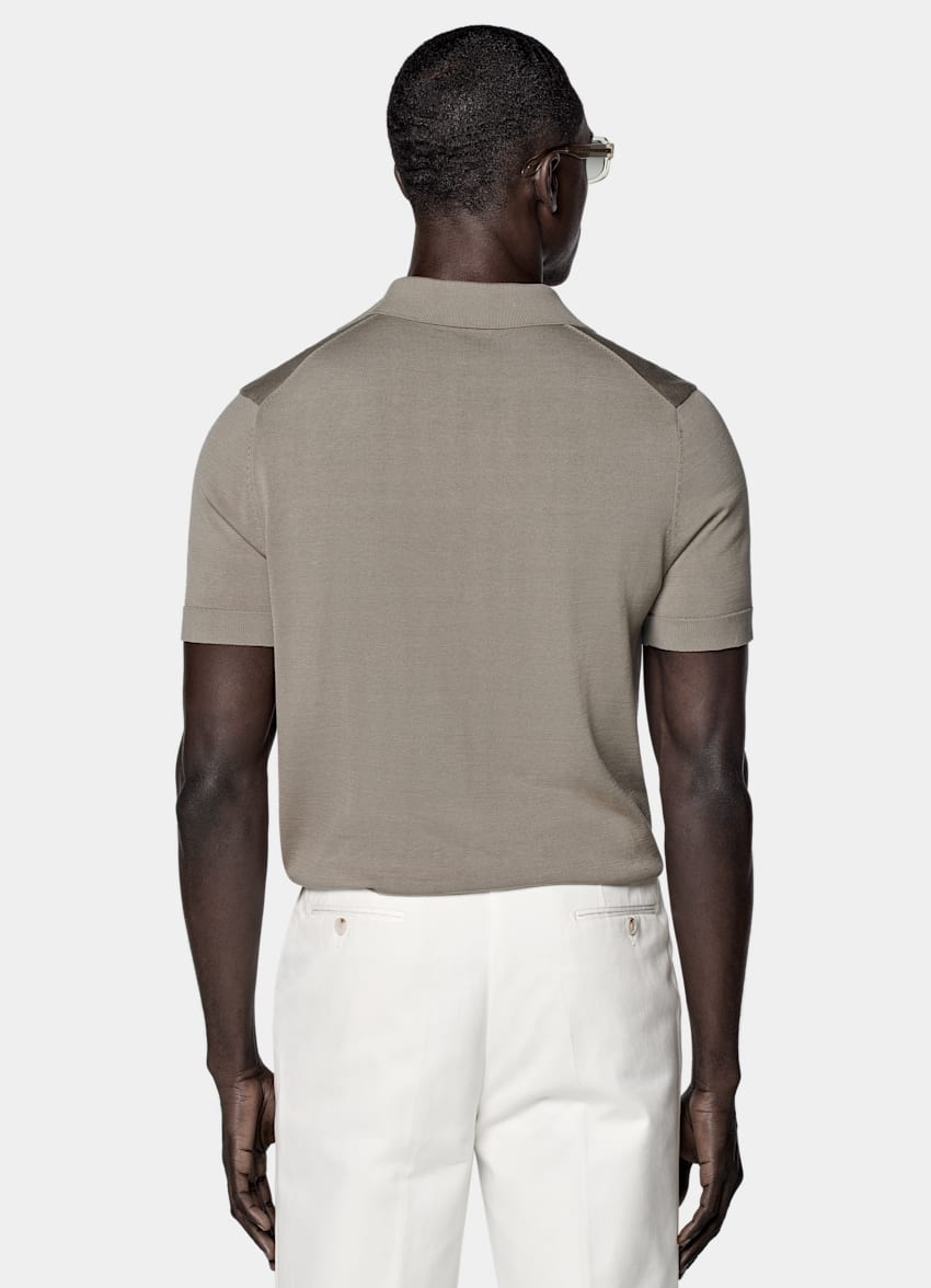 Green Buttonless Polo