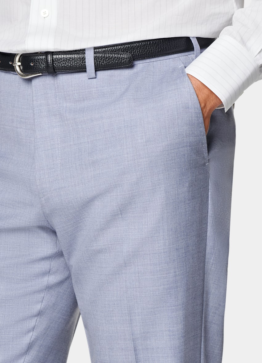 Light Blue Perennial Tailored Fit Havana Suit
