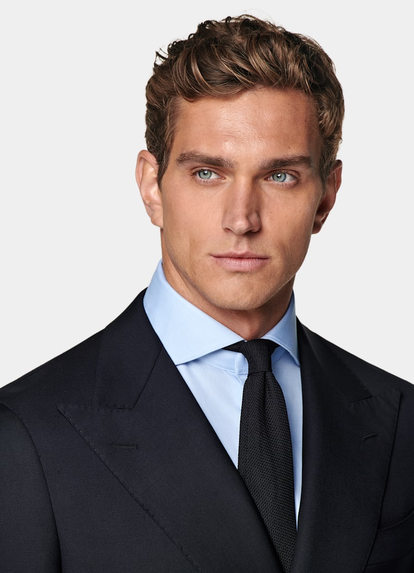Navy Tailored Fit Havana Suit
