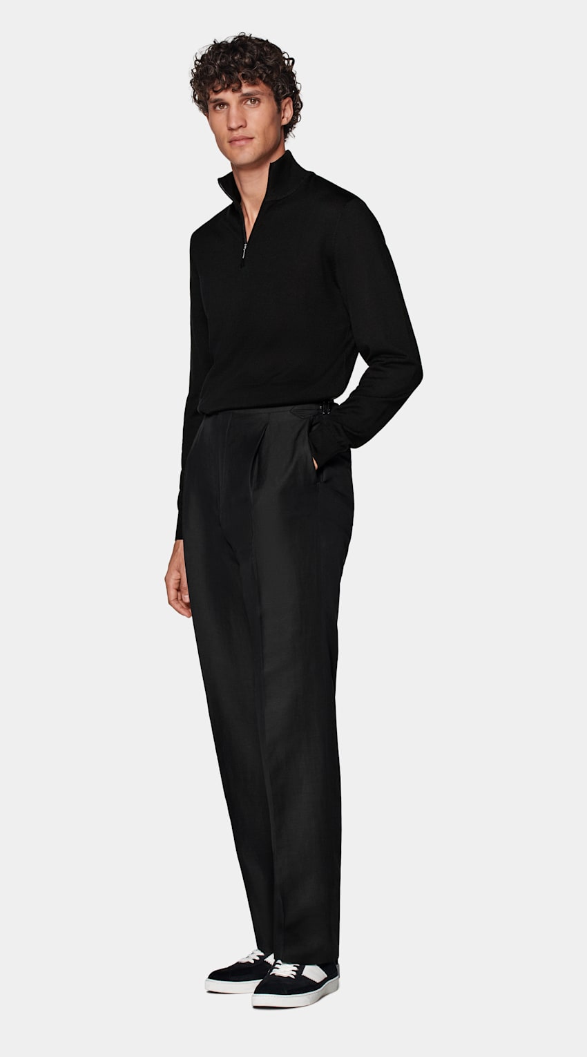 Black Half Zip