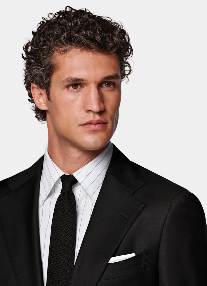Black Tailored Fit Havana Suit